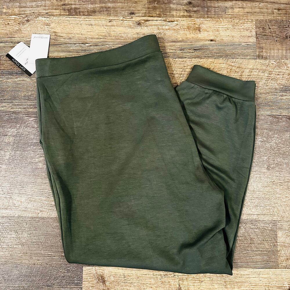Westbound Soft Touch Jersey Hunter Green Jeans